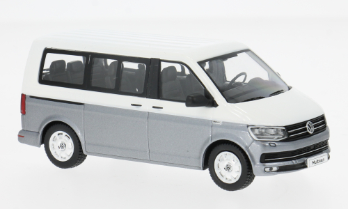 Volkswagen T6 Multivan 2017 Wit/Grijs - 1:43  Volkswagen T6 Multivan 2017 Wit/Grijs - 1:43